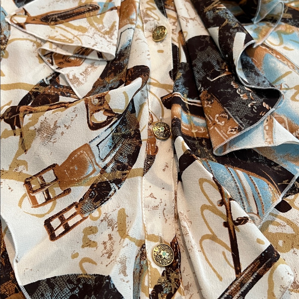 Escada Multicolor Equestrian Blouse - image 3